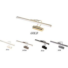 Resim Resim - Tablo - Ayna Üstü 6 W Ledli 5 Renk Flüt Aplik 35 CM 3200K Günışığı Sarı 