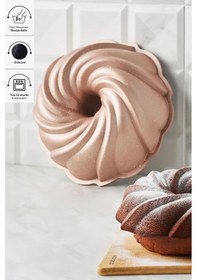 Resim Karaca Pare Metalik Pudra Döküm Kek Kalıbı 