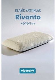Resim Viscoshy Rivanto Uzun Klasik Premium Gelişmiş Ergonomik Ortopedik Visko, Lüks, Visco Yastık Beyaz 