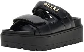 Resim Guess Faxon Logolu Kalın Taban Sandalet FLJFAXELE03 Bayan SANDALET FLJFAX ELE03 BLACK 
