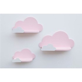 Resim EMTA 3 Lu Pembe Bulut Raf Set 