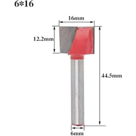 Resim 2Liyao 6X16 6mm Shank Yüzey Planya Alt Temizleme Kesici Ahşap Freze Cnc Kesici Gravür Bıçağı Yönlendirici Bit Ağaç Işleme Aleti (Yurt Dışından) 