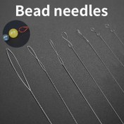 Resim 7 Parça Paslanmaz Çelik Boncuk İğnesi Seti, İnce Boncuklar için Sihirli İğne, DIY Takı Yapımı Araçları, El Sanatları ve Boncuk Çalışmaları Malzemeleri, Dayanıklı ve Esnek 