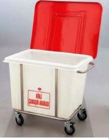 Resim Kirli Çamaşır Taşıma Arabası 280 L 