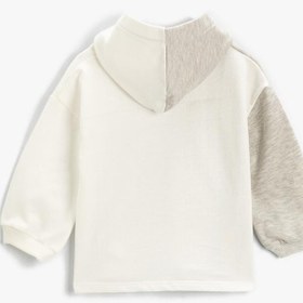 Resim Kız Bebek Disney Lisanslı Kapüşonlu Sweatshirt Pamuklu 