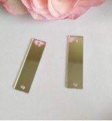 Resim Aker Hediyelik Kına Hediyelikleri Hazırlamak Için 2cm 5 Adet Akrilik Malzeme Delikli Yapışkanlı 