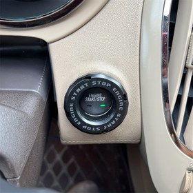 Resim Araba Bir Düğme Başlatma Süs Halkası Düğme Stili Süs Kapak İgnisyon Cihazı Anahtarı Gizli Koruyucu Kapak Evrensel 