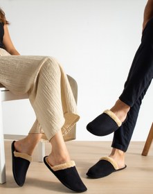 Resim Mode Cool Unisex Konforlu Pofuduk Ev & Bahçe Terliği – Sıcak Astarlı 
