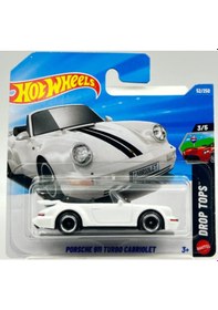 Resim Hot Wheels Porsche 911 Turbo Cabriolet Beyaz 