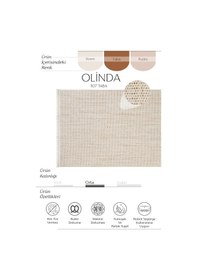 Resim Cool Halı Olinda 1107 Taba Oturma Odası Halısı Yumuşak İskandinav Halı Yolluk Bukle Salon Halısı 