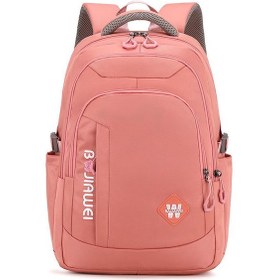 Resim Symbee Kadınlar İçin Geniş Kapasiteli Okul Çanta, Nylon Malzeme Dayanıklı, Çoklu Cep Tasarımı, Pembe Renkli Sırt Çantası Pembe 