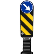 Resim İleri Trafik Esnek Refüj Başı Levhası 200 x 900 mm 