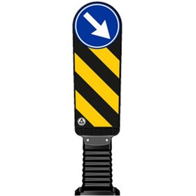 Resim İleri Trafik Esnek Refüj Başı Levhası 200 x 900 mm 