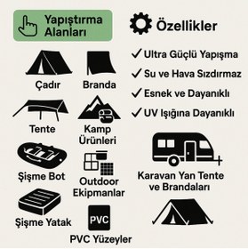 Resim ÇADIR SHOP OUTDOOR ÇADIR BRANDA TAMİRAT BANDI 