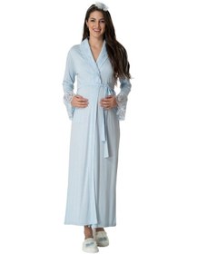 Resim Mecit 5413 Mavi Kadın Sabahlık 