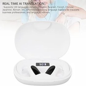Resim Generic Tercüman Birim Kulaklıklar, Gerçek zamanlı Al çeviri Kulaklıkları Seyahat şirketi öğrenimi Için (WHITE) 