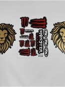 Resim leos -LEOS MOTOR-MONSTER KIRMIZI RENK A4 STICKER-ORACLE FOLYO-1.KALİTE 