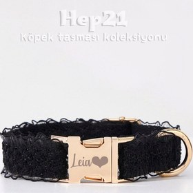 Resim Dog Collar White Lace Collar with Name 412402 - Leash + Lead Rope / XL 