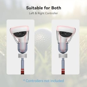 Resim VR Golf Club Handle Accessories Compatible with Oculus Quest 2, Adjustable Weight, Made of Aluminum Alloy (Red/Black) 