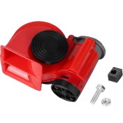 Resim Creatorally 12 V 120DB Kompakt Loud Hava Horn Alarm Oto Motosiklet Salyangoz Trompet (Yurt Dışından) 