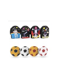 Resim 8'li Uzay - Galaksi Silgi Ve Futbol Topu Silgi Seti 