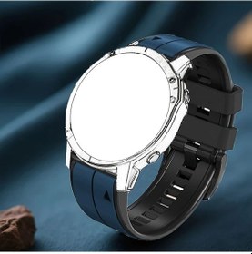 Resim Sunshine022 Qctog Quickfit Garmin Koyu Mavi Siyah 22mm Saat Kayışı Koşu Yüzme 