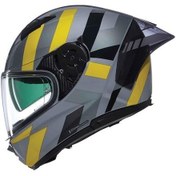 Resim Nolan N60-6 Sport Dinamico 344 Kapalı Kask Siyah - Gri - Sarı 