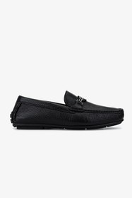 Resim Valentino Erkek Hakiki Deri Siyah Loafer Ayakkabı VLM7032 - 4 