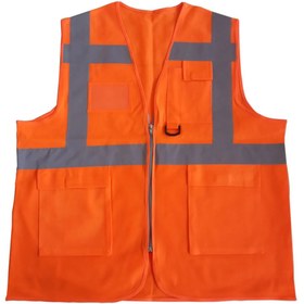 Resim Emirhan İKAZ YELEĞİ MÜHENDİS TİPİ TURUNCU 