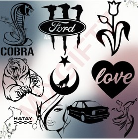 Resim MixGiftz Satranç Temalı Sticker 20 X 12 Cm 