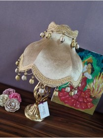 Resim Armubu - İki Adet Kadife Kaplı El Yapımı ABAJUR 