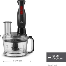 Resim Emsan Pro Multimax 6 In 1 Çok Amaçlı Mutfak Robotu Black 