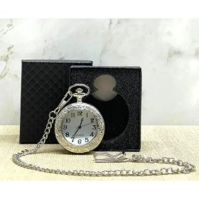 Resim Özel Kutulu Gümüş Köstekli Saat 