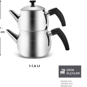 Resim Karaca Alim İndüksiyon Tabanlı Midi Boy Çaydanlık 