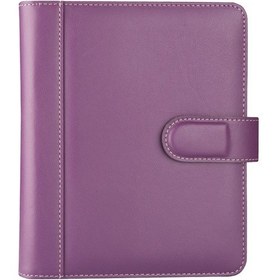 Resim Organizer Ajanda Tarihsiz Kareli 4 Halkalı 19.5x23 CM - Lila 