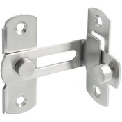 Resim Adet Sürgülü Kapı Kilidi, Vidalı 90 Derece Kapı Kilidi, Dik Açılı Kapı Kilidi Tokası, Paslanmaz Çelikten Fırçalanmış Kaplama 