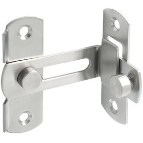 Resim Adet Sürgülü Kapı Kilidi, Vidalı 90 Derece Kapı Kilidi, Dik Açılı Kapı Kilidi Tokası, Paslanmaz Çelikten Fırçalanmış Kaplama 