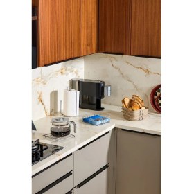 Resim Edora Home 4'lü Gümüş Servis Sunum Seti, Peçetelik, Kağıt Havluluk, Ekmeklik Makrome, Nihale - Metal Paslanmaz 