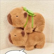 Resim Sevimli Kapibara Bileklik Oyuncak - Yeşil Kurdeleli Yumuşak Peluş Yavru Tavşan Bebek, Eğlenceli Daire Tasarımı, Erkek ve Kız Çocukları İçin Mükemmel Hediye, Doğum Günü, Noel, Cadılar Bayramı, Yeni Yıl, Deniz Tavşanı Sırt Çantası Stili, Gençler İçin Hediye | Eğlenceli Tasarım | Yumuşak Kumaş 