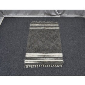 Resim Zehra Abla Halı Yeni El Dokuma Çizgili Tiftik Yün Siirt Battaniyesi Kilim 5773 