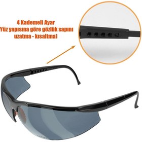 Resim Badem10 Bisiklet Güneş Gözlüğü Yüz Ayarlı Silikon Burunlu Bisikletçi Koruyucu Gözlük S600 Füme 