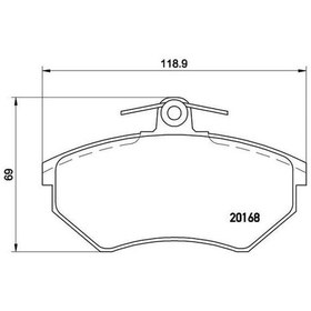Resim VALEO 670252 Ön Balata Caddy II 