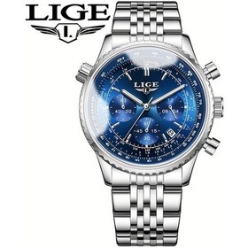 Resim Fochsia Lıge 2025 Yeni Moda Genç Kol Saati Takvimli Çelik Gümüş Mavi Diğer 