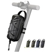 Resim Flybuy Su Geçirmez Hızlı Açılır Bisiklet Gidon Çantası - Sert Kabuklu Scooter Depolama Çantası Siyah Siyah 