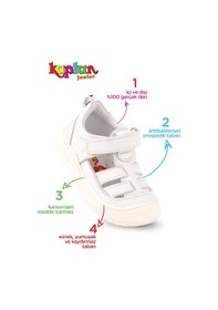 Resim Kaptan Junior İlkadım Hakiki Deri Erkek Bebek Ortopedik Ayakkabı İmse 512 001 