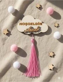 Resim 25 Adet Kişiye Özel Magnet Ahşap - Pembe 