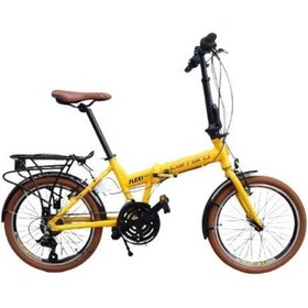 Resim Carraro Flexi 121 V 20 Jant 21 Vites Katlanır Bisiklet (mat Sarı-siyah-bakır)(2020) 