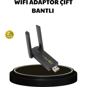 Resim Mey Ithalat® Dual Band USB Wifi Adaptör - 1200 Mbps Hız 