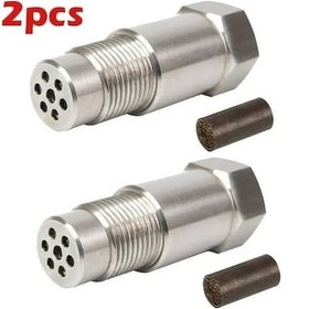 Resim Didadodo 2 Paket O2 Sensörü, Oksijen Sensörü Araba Cel Fix Adaptörü Oksijen M18x1.5 Motor Arıza Işığı Giderici Gümüş 