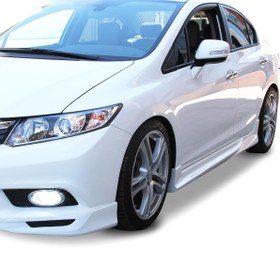 Resim Honda Civic Fb7 (2012-2016) Custom Yan Marşpiyel Seti (Plastik) 